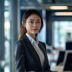 磁力天堂内容安全负责人林晓薇，网络安全专家，简洁职业装在明亮办公室环境中的专业形象